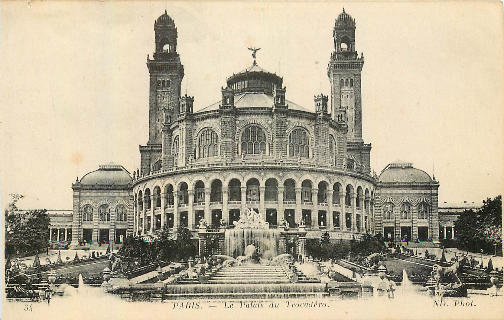 CPA Paris Le Palais du Trocadero 
