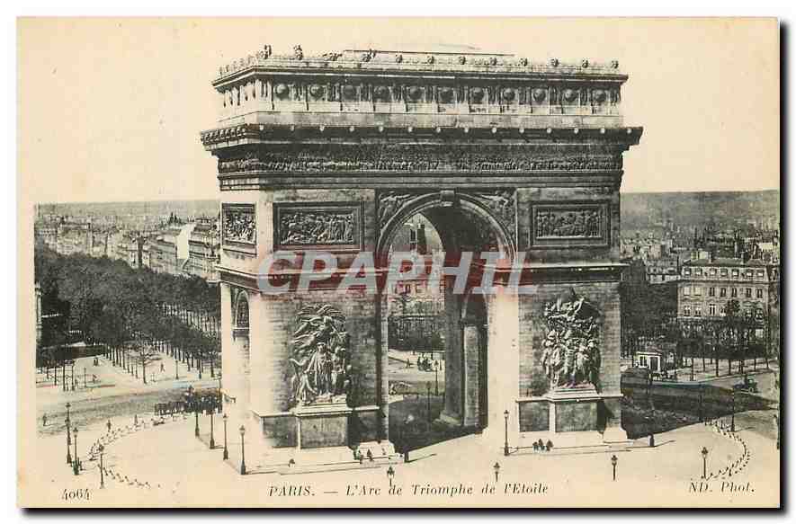 CPA Paris l'Arc de Triomphe de l'Etoile 