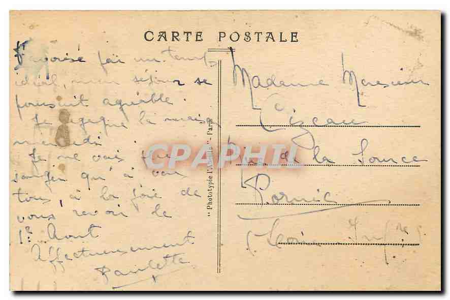 CPA Paris Place de la Conrcorde panorama  — Rückseite