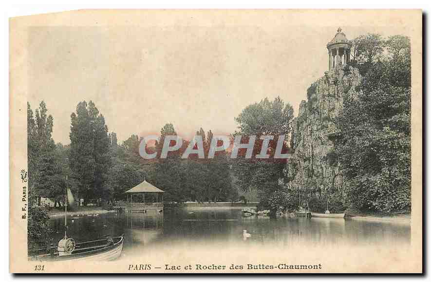 CPA Paris Lac et Rocher des Buttes Chaumont 