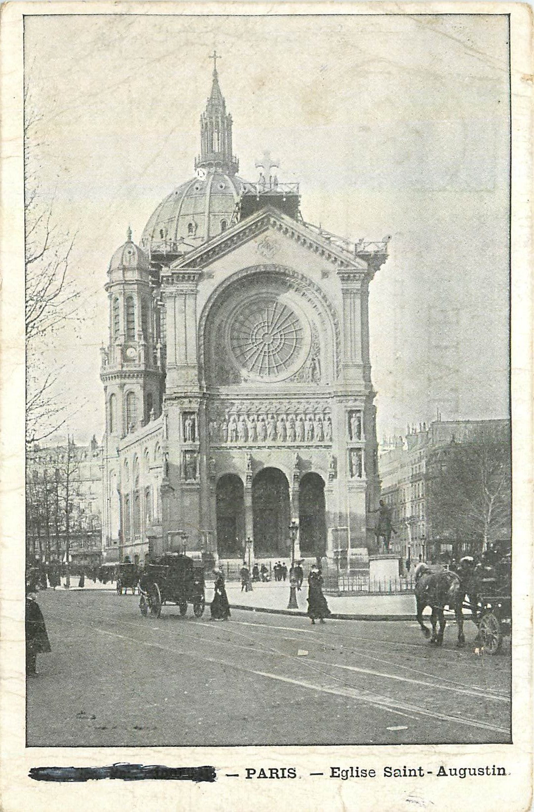 CPA Paris Eglise Saint Augustin 