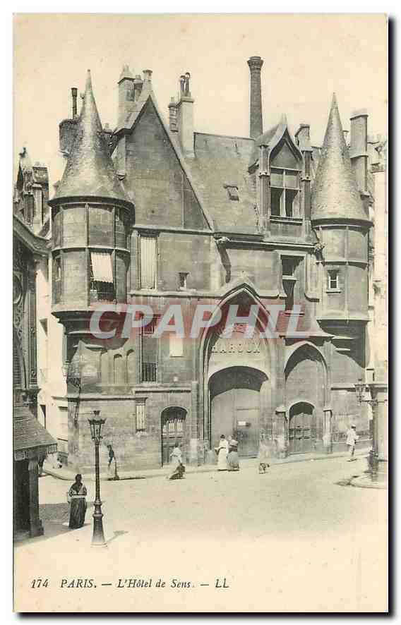 CPA Paris l'Hotel de Sens 