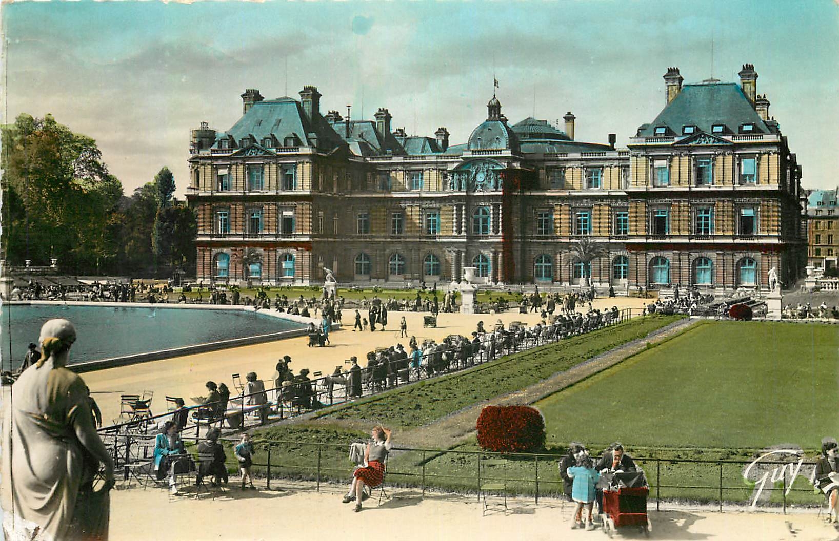 CPA Paris et ses Merveilles Jardin et palais du Luxembourg 