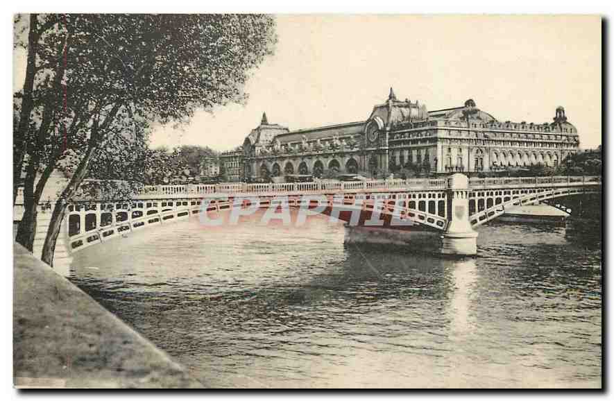 CPA Paris Pont Solferino et Gare d'Orsay 