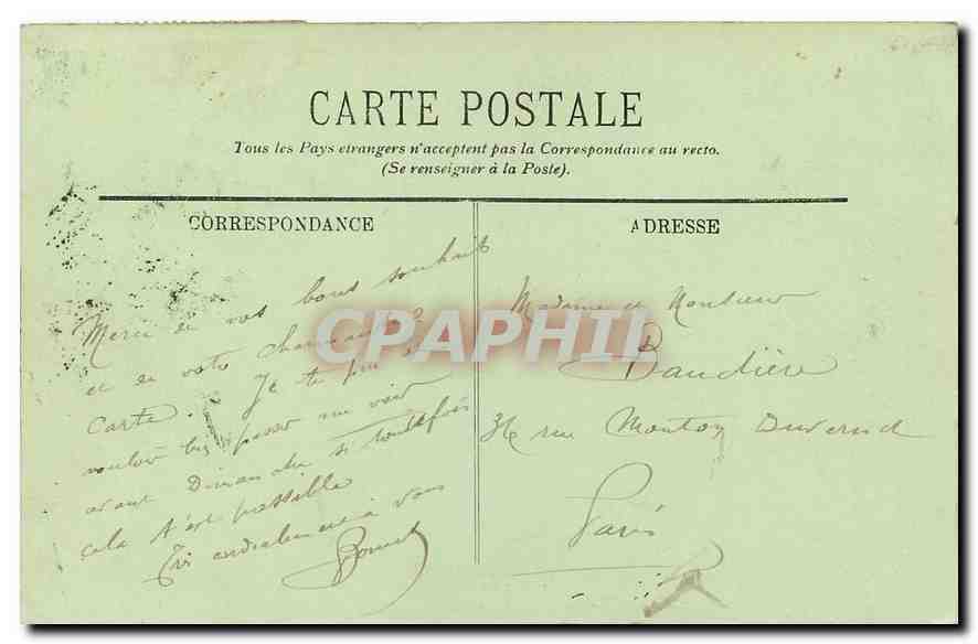 CPA Paris Le Jardin des Plantes  — Rückseite