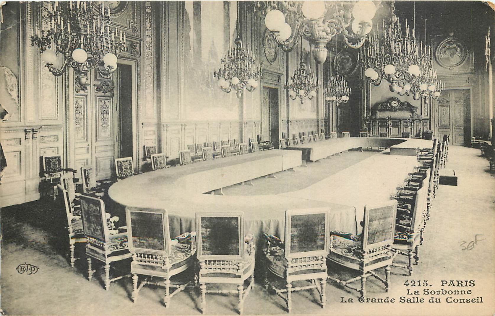 CPA Paris La Sorbonne la grande salle du conseil 
