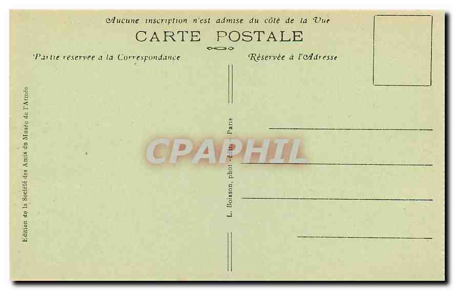 CPA Paris Hotel des Invalides Entree sur l'Esplanade  — Rückseite