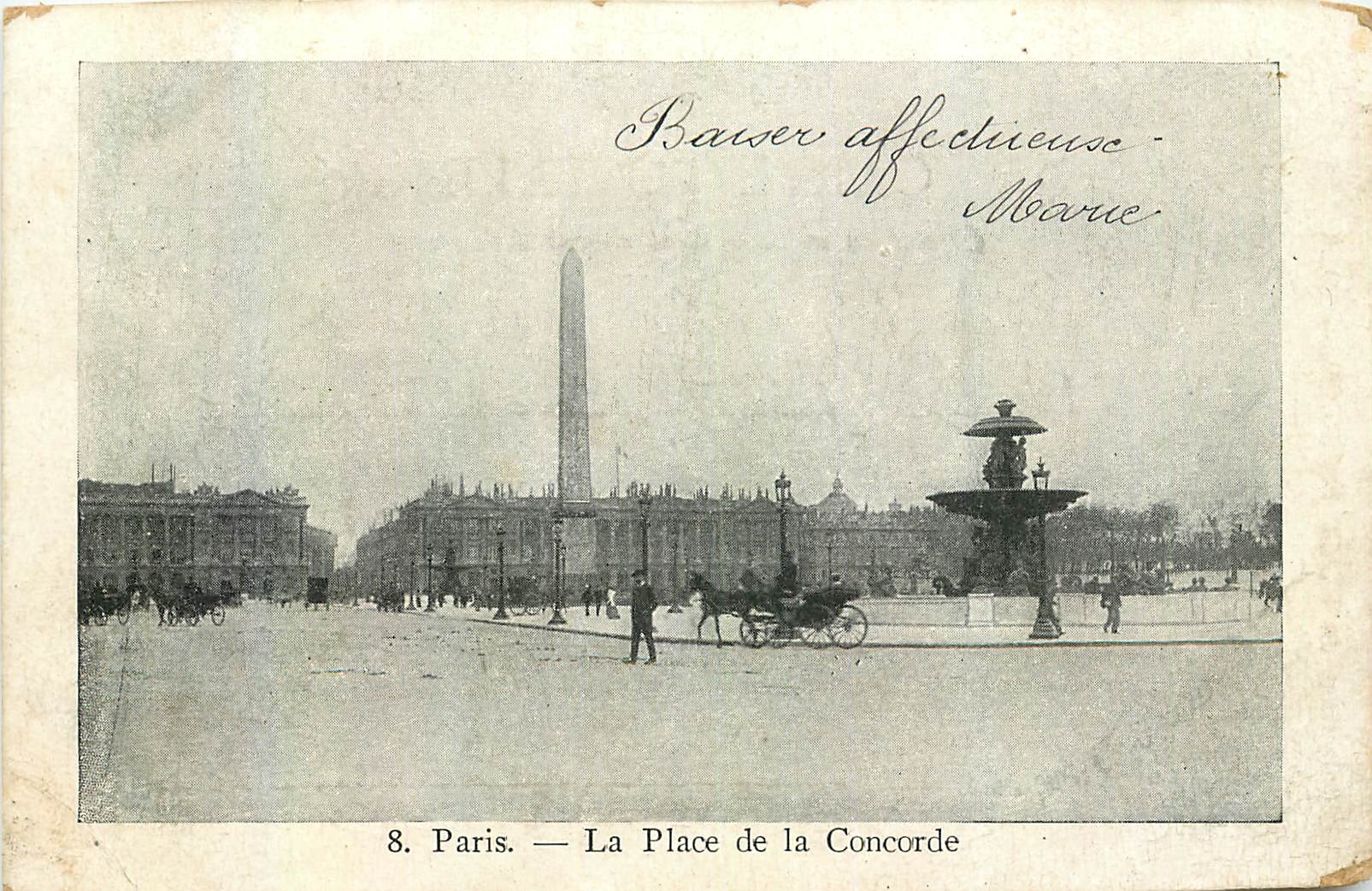 CPA Paris La Place de la Concorde