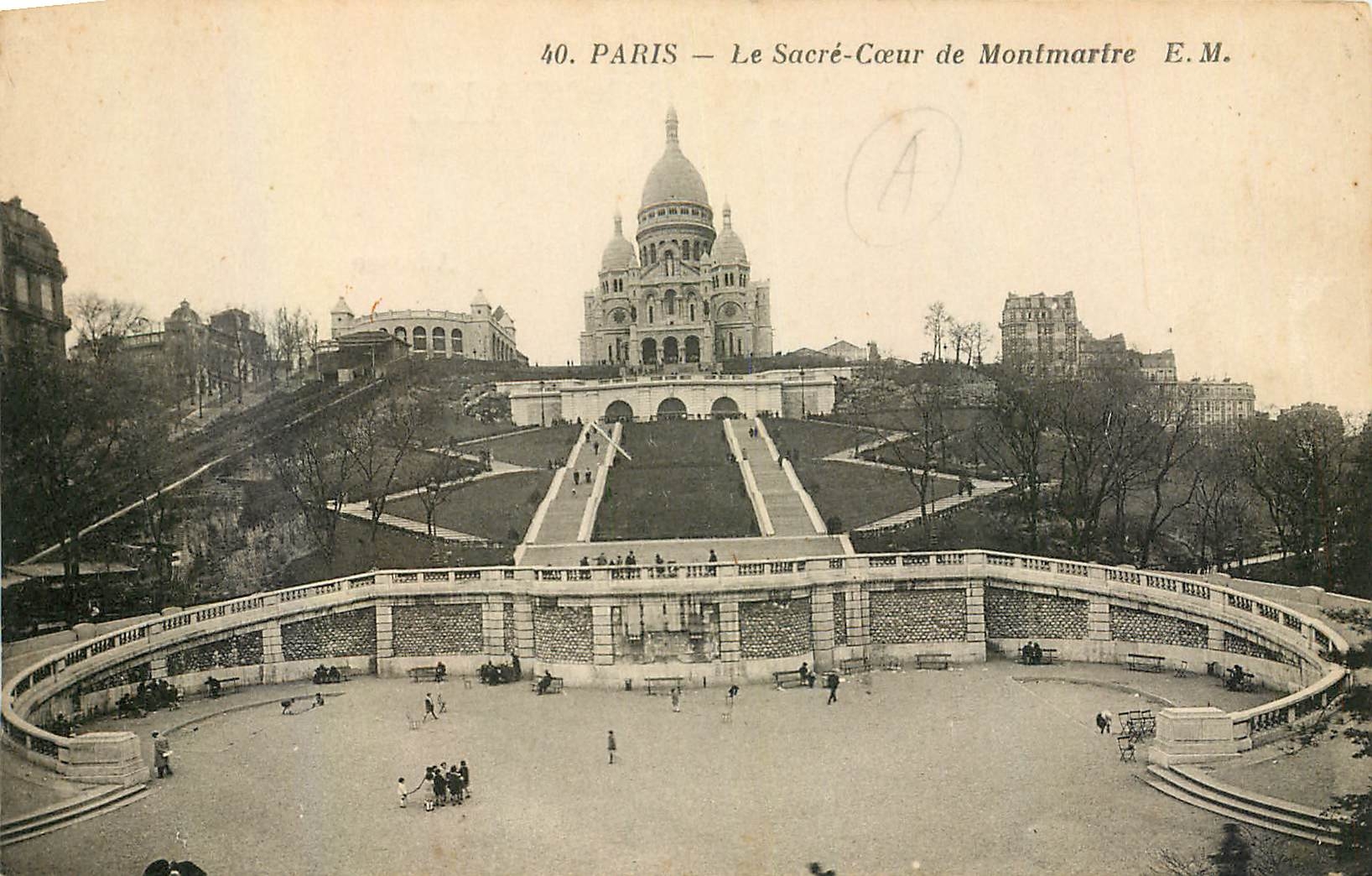 CPA Paris le Sacre Coeur de Montmartre 