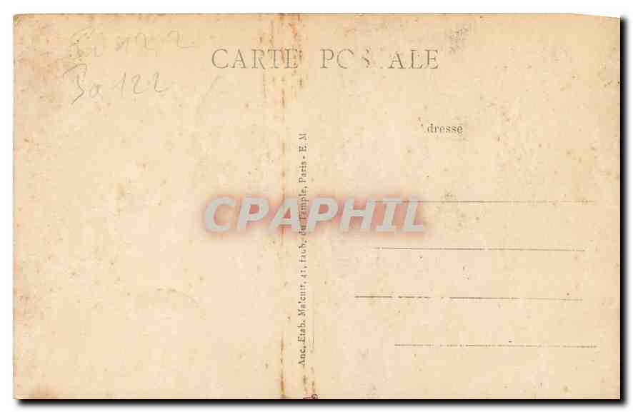 CPA Paris le Sacre Coeur de Montmartre  — Rückseite