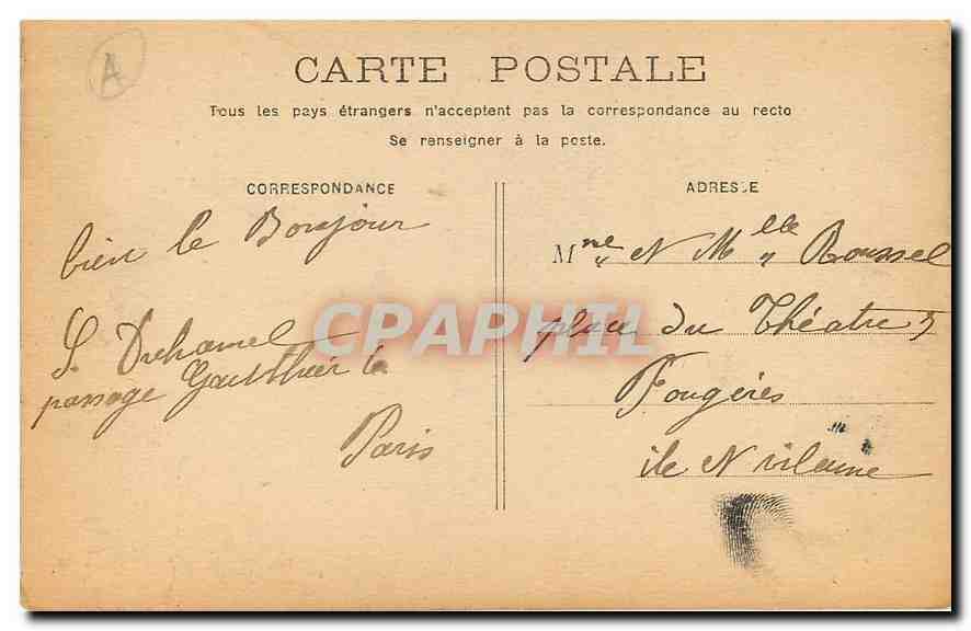 CPA Paris Eglise Notre Dame  — Verso