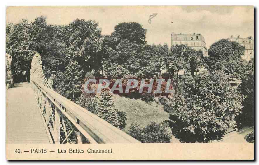 CPA Paris Les Buttes Chaumont 