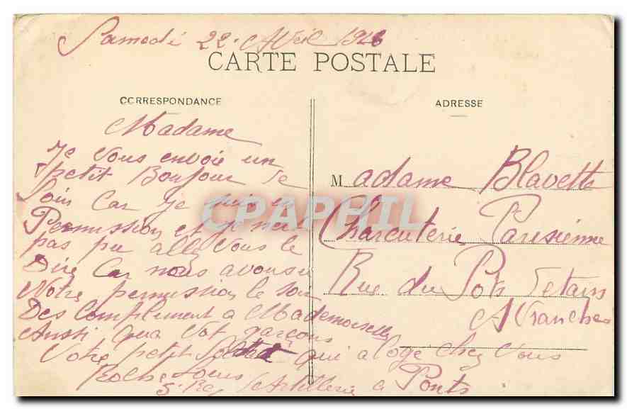 CPA Paris Le pantheon et la statue de J J Rousseau  — Rückseite