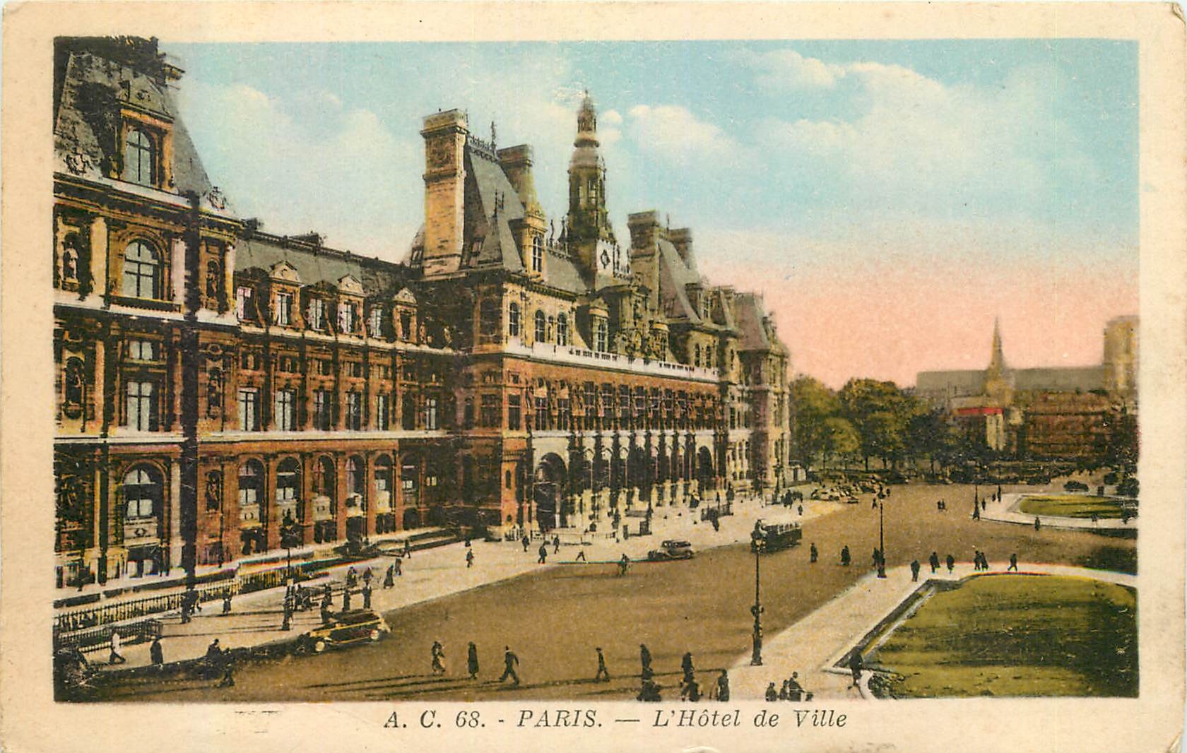 CPA Paris l'Hotel de Ville 