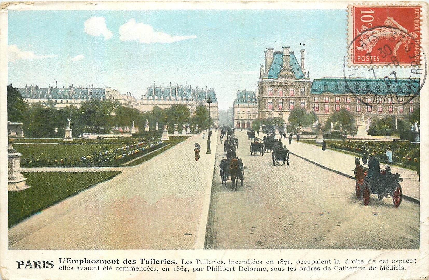 CPA Paris l'Emplacement des Tuileries 