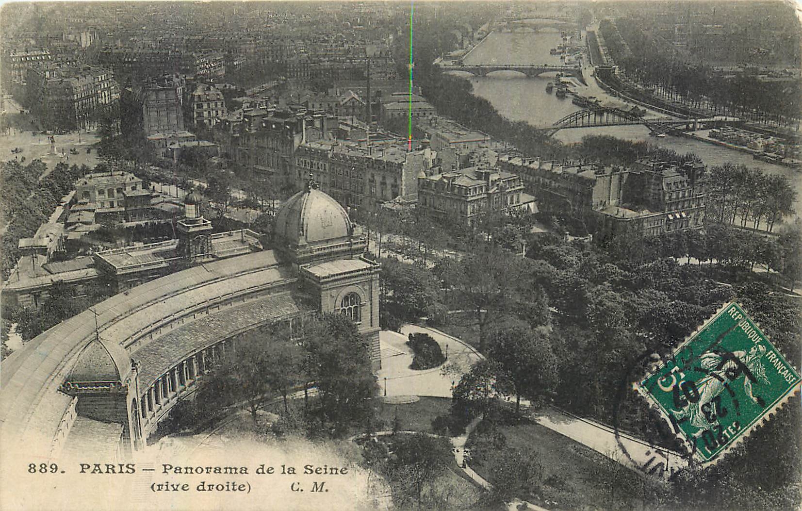CPA Paris Panorama de la Seine rive droite 