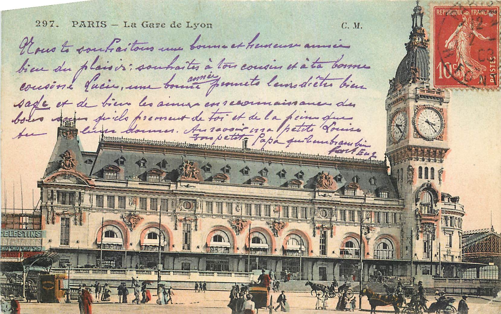 CPA Paris La Gare de Lyon 