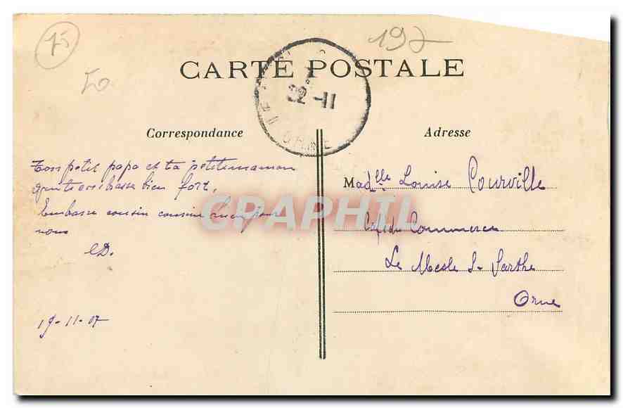 CPA Paris La Gare de Lyon  — Rückseite