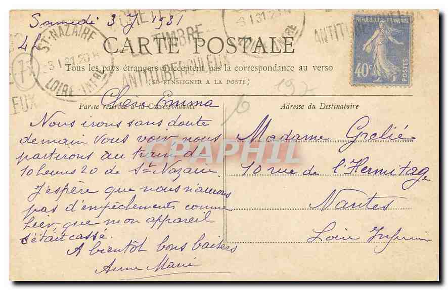 CPA Collection Petit Journal Paris la Porte Saint Denis  — Verso