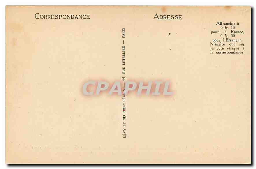 CPA La Conciergerie  — Verso