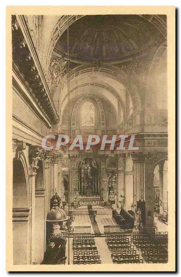 CPA Eglise Saint Louis en L'Isle Nef et Choeur vus du Grand Orgue 