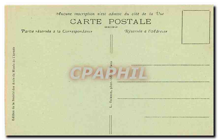 CPA Paris La Chapelle Napoleon a l'Hotel des Invalides  — Verso
