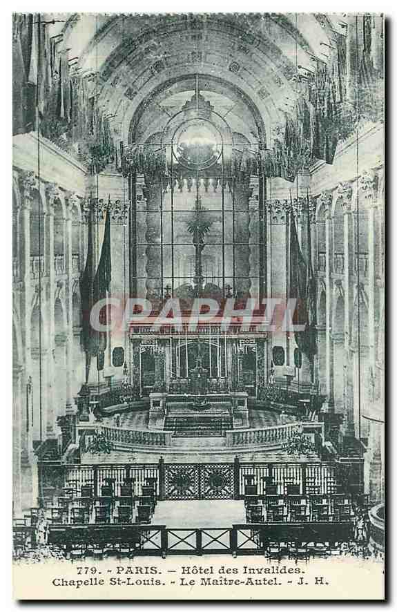 CPA Paris Hotel des Invalides Chapelle St Louis Le Maitre Autel 