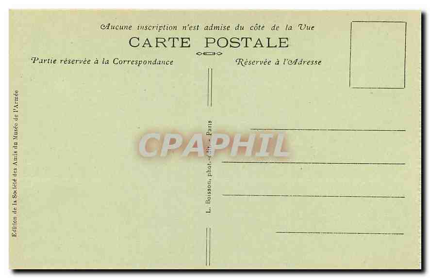 CPA Paris Hotel des Invalides Chapelle St Louis Le Maitre Autel  — Rückseite
