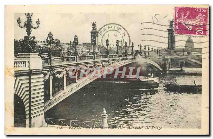 CPA Paris Le Pont Alexandre III 