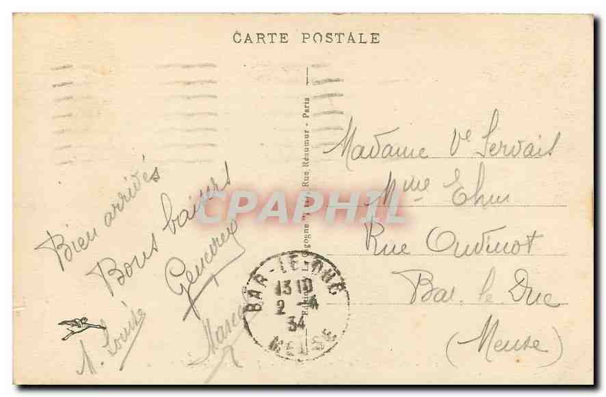 CPA Paris Le Pont Alexandre III  — Verso