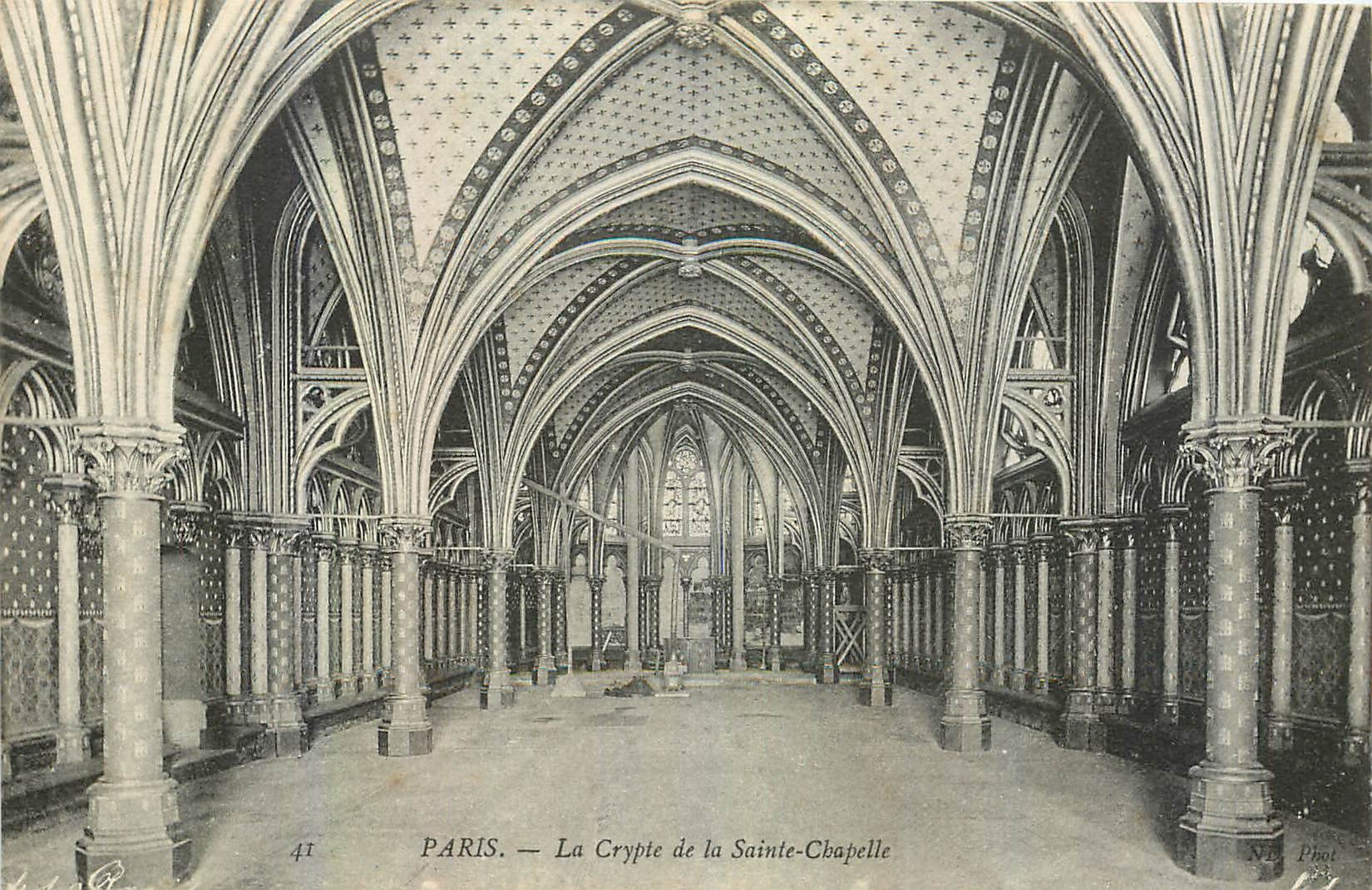 CPA Paris La crypte de la Sainte Chapelle 
