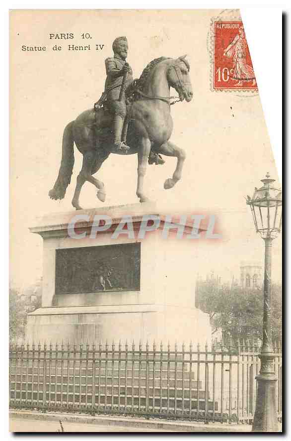 CPA Paris Statue de Henri IV 