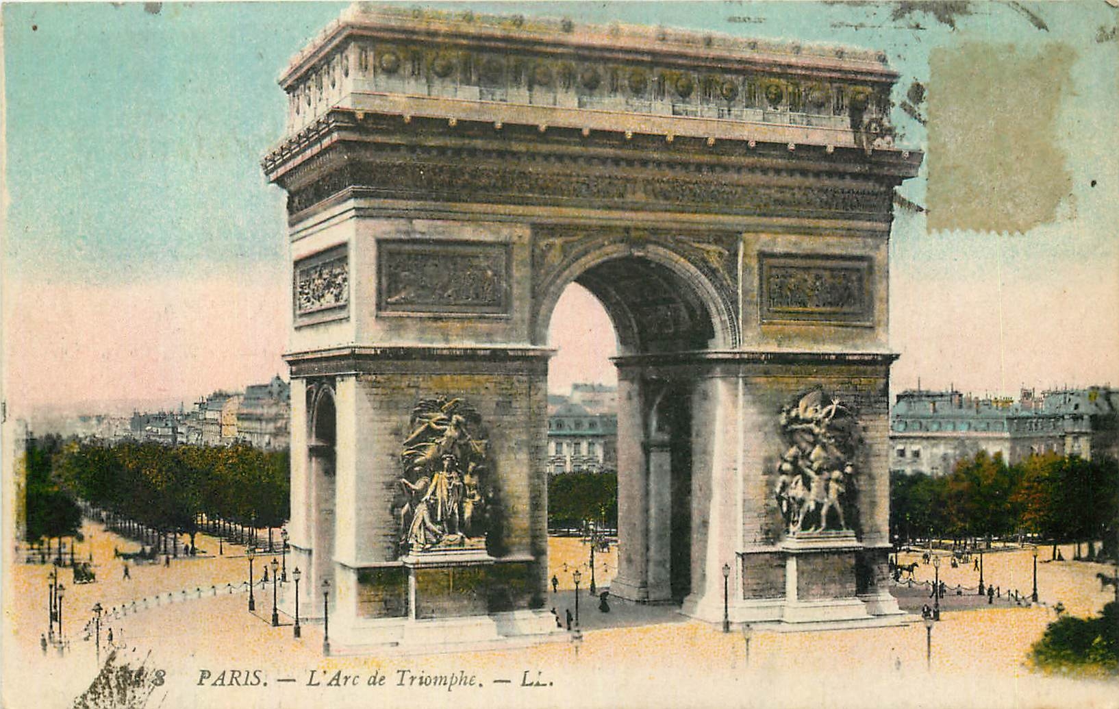 CPA Paris L'Arc de Triomphe 