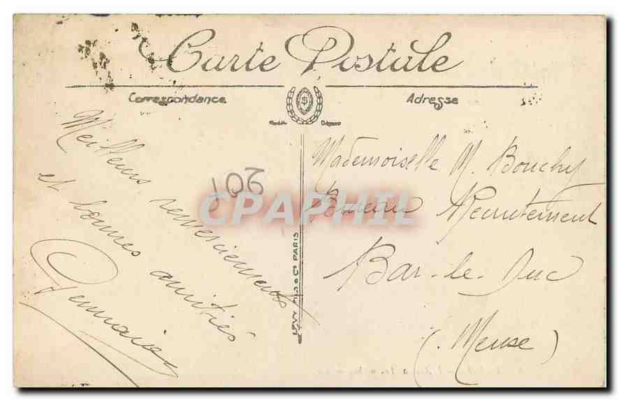 CPA Paris L'Arc de Triomphe  — Rückseite