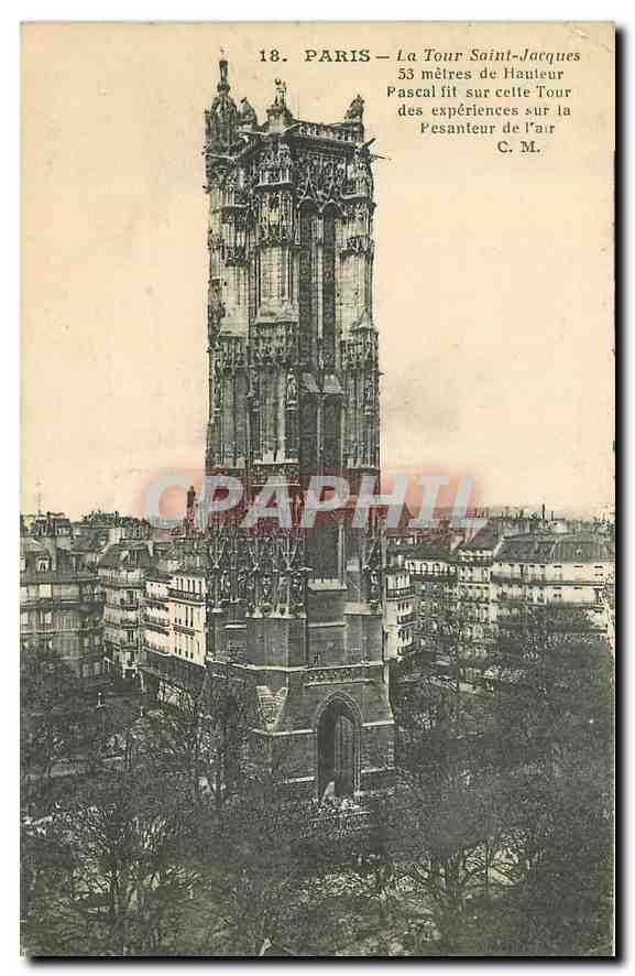 CPA Paris La Tour Saint Jacques 
