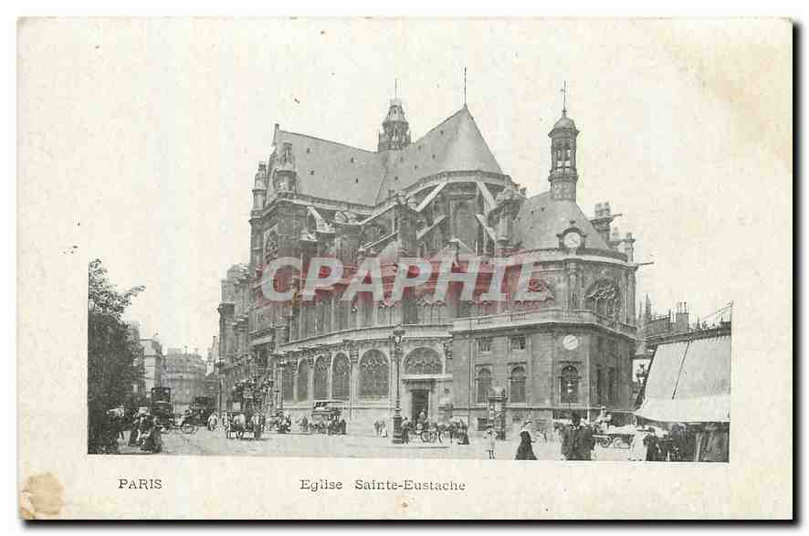 CPA Paris Eglise Sainte Eustache 
