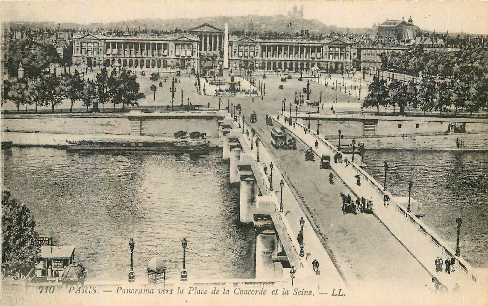 CPA Paris Panorama vers la Place de la Concorde et la Seine 