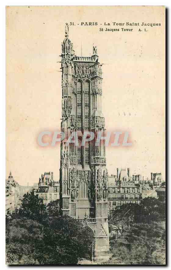 CPA Paris La Tour Saint Jacques 