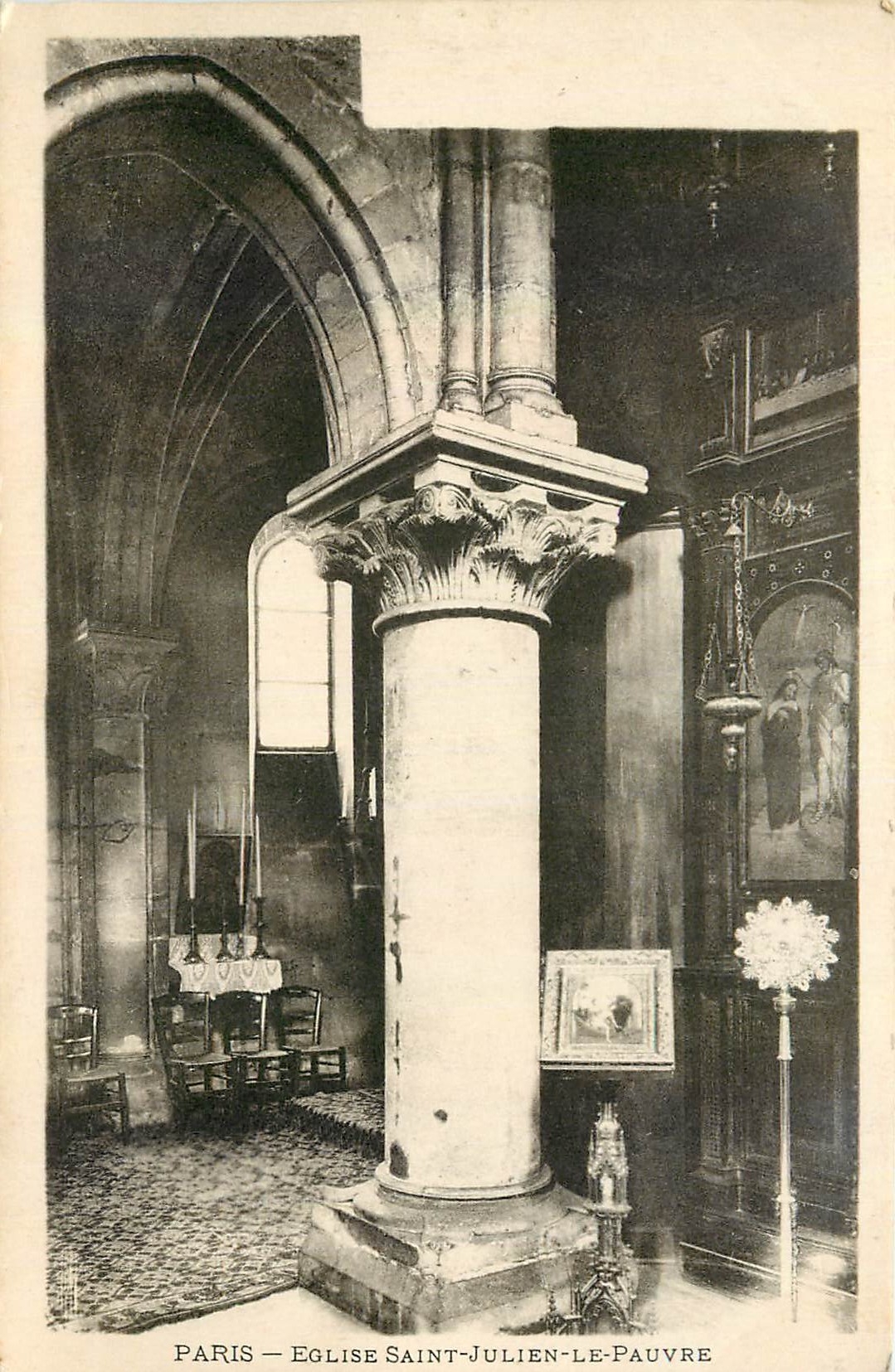 CPA Paris Eglise Saint Julien le Pauvre 