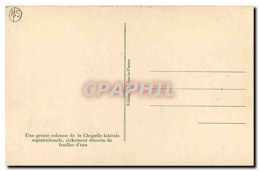CPA Paris Eglise Saint Julien le Pauvre  — Verso