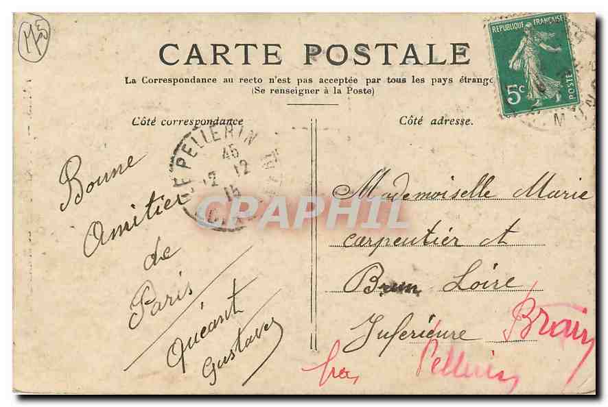 CPA Paris Le Sacre Coeur de Montmartre  — Rückseite