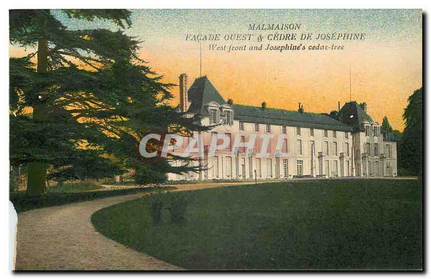 CPA Malmaison Facade Ouest & Cedre de Josephine 