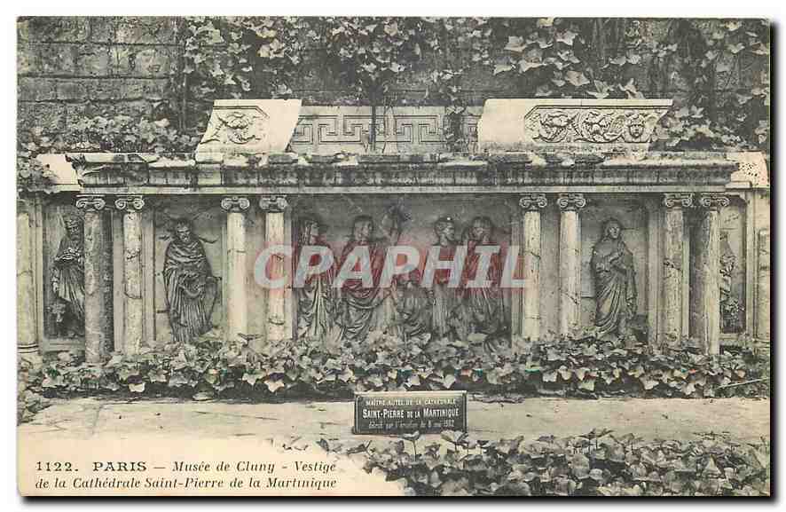 CPA Paris Musee de Cluny Vestige de la Cathedrale Saint Pierre de la Martinique 