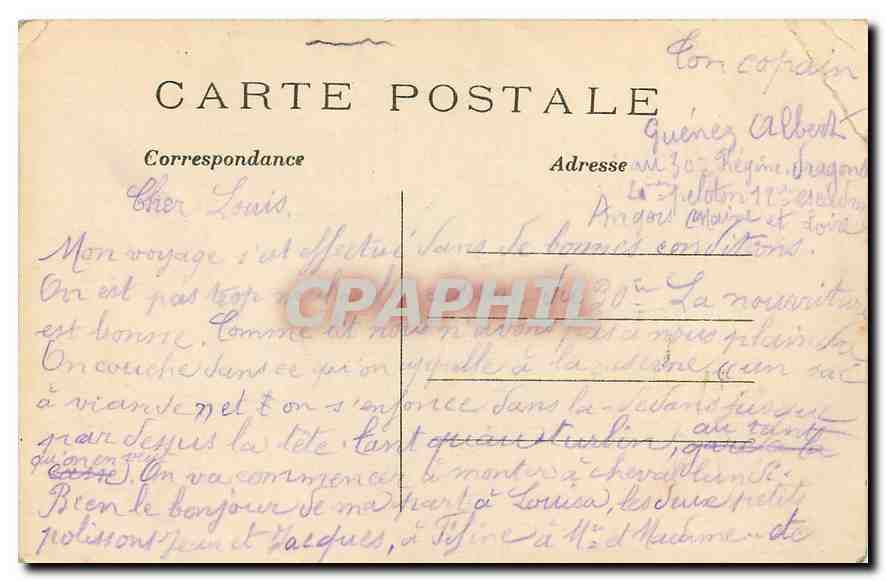 CPA Paris Musee de Cluny Vestige de la Cathedrale Saint Pierre de la Martinique  — Rückseite