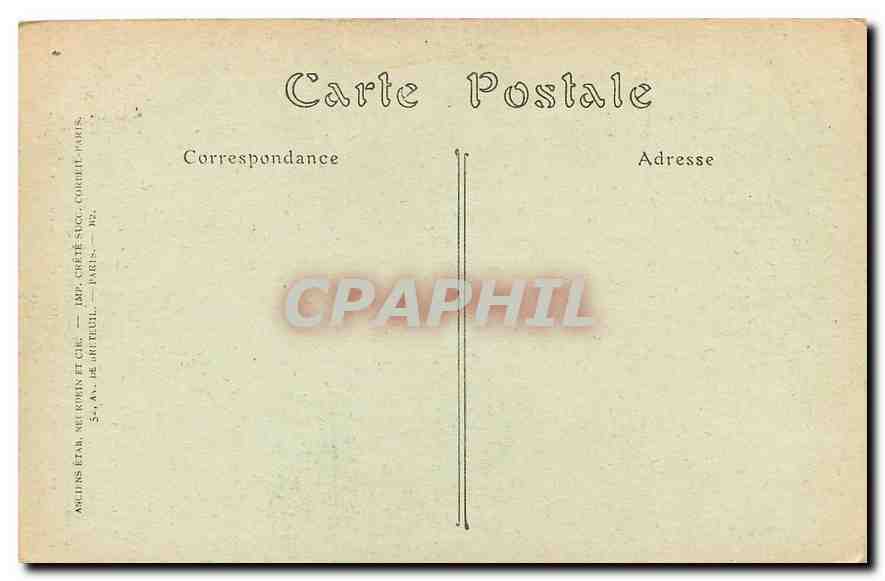 CPA Paris Notre Dame Facade Portail de gauche Portail de la Vierge  — Rückseite
