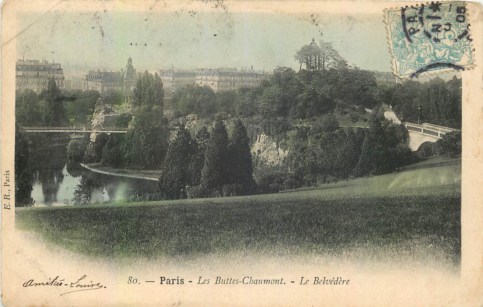 CPA Paris Les Buttes Chaumont Le Belvedere 