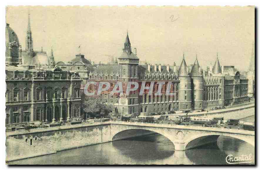 CPA Paris La Conciergerie et la Seine 
