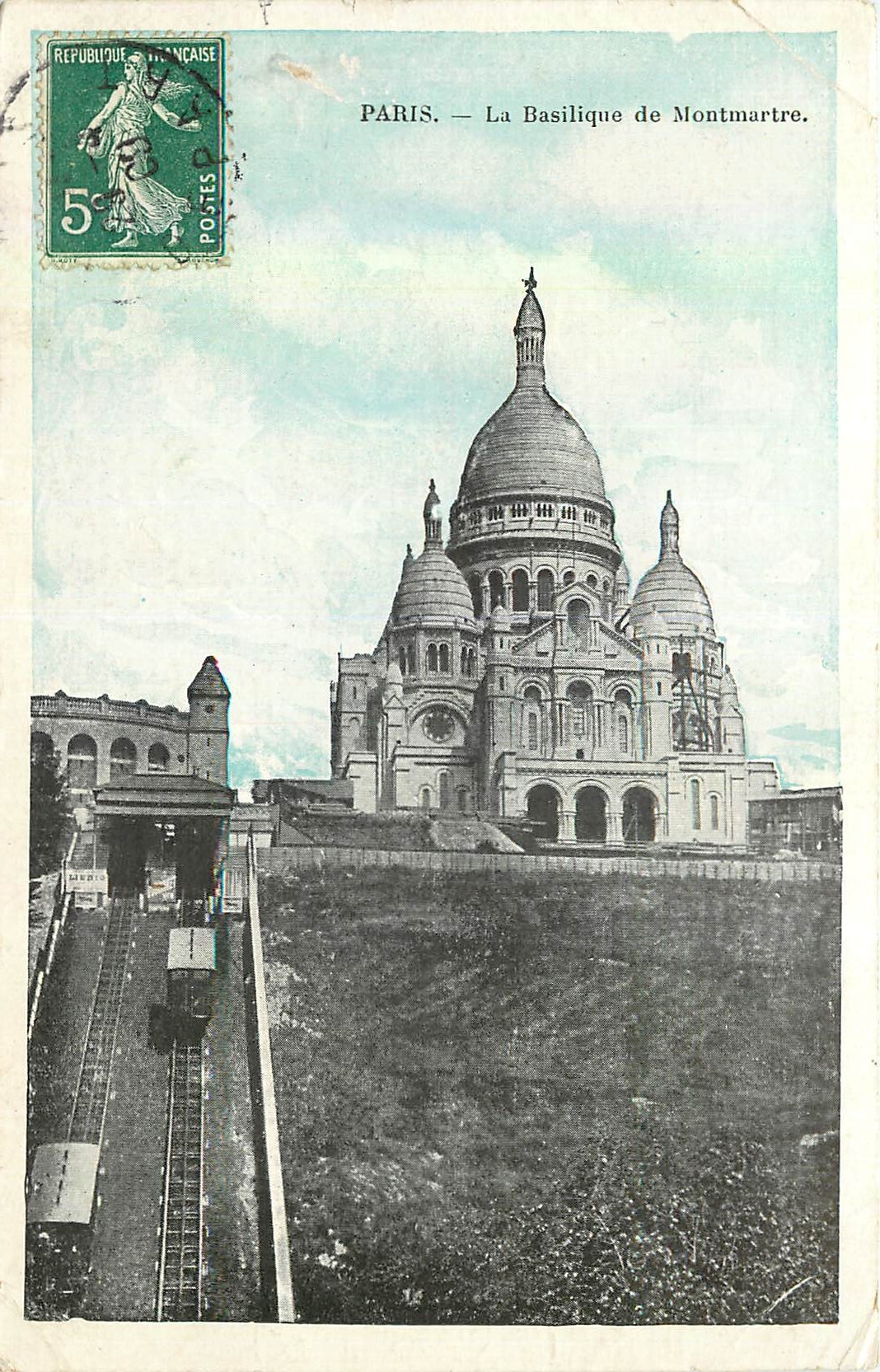 CPA Paris La Basilique de Montmartre 