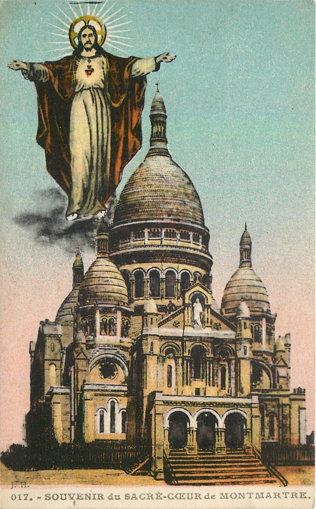 CPA Souvenir du Sacre Coeur de Montmartre 
