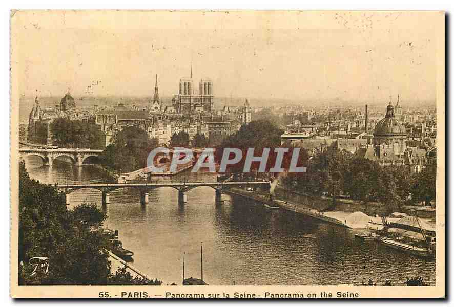 Paris — Panorama sur la Seine — éditeur F.77, n°55